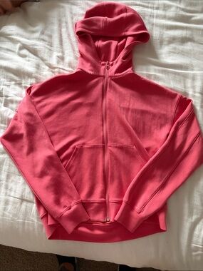 Zella Kids Pink Full-Zip Hoodie Sweatshirt
